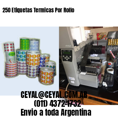 250 Etiquetas Termicas Por Rollo