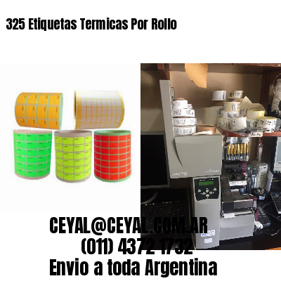 325 Etiquetas Termicas Por Rollo