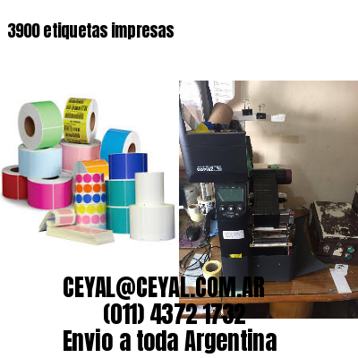 3900 etiquetas impresas