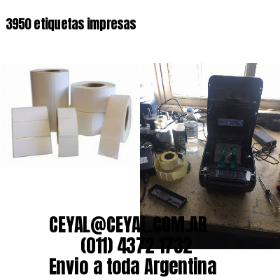 3950 etiquetas impresas