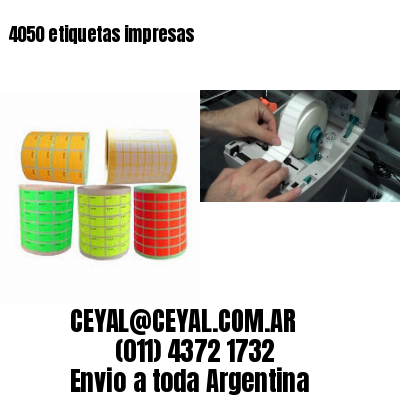 4050 etiquetas impresas