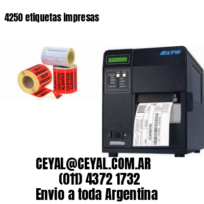 4250 etiquetas impresas