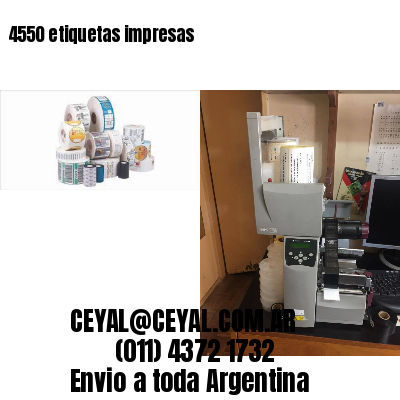 4550 etiquetas impresas