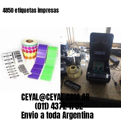 4850 etiquetas impresas