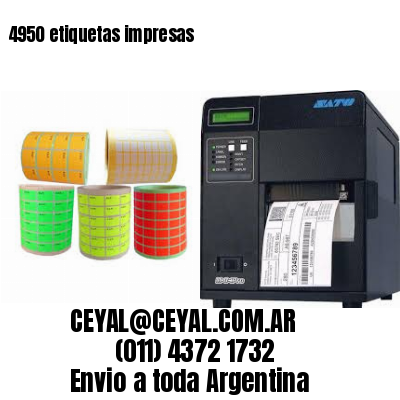 4950 etiquetas impresas