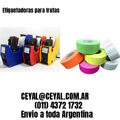 Etiquetadoras para frutas