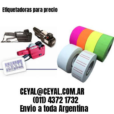 Etiquetadoras para precio