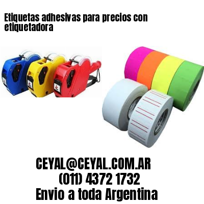 Etiquetas adhesivas para precios con etiquetadora