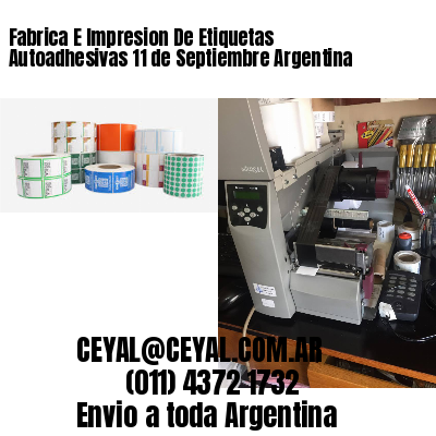 Fabrica E Impresion De Etiquetas Autoadhesivas 11 de Septiembre Argentina