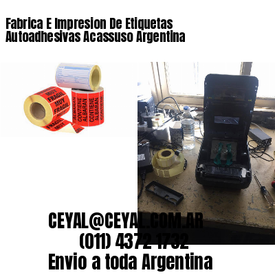 Fabrica E Impresion De Etiquetas Autoadhesivas Acassuso Argentina