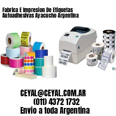 Fabrica E Impresion De Etiquetas Autoadhesivas Ayacucho Argentina