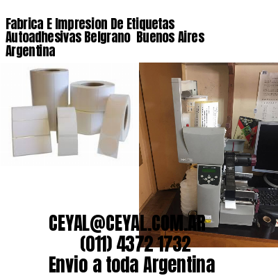 Fabrica E Impresion De Etiquetas Autoadhesivas Belgrano  Buenos Aires Argentina