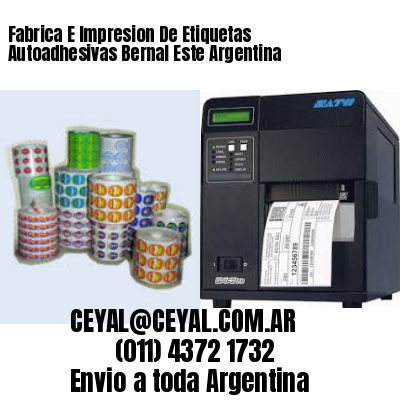 Fabrica E Impresion De Etiquetas Autoadhesivas Bernal Este Argentina