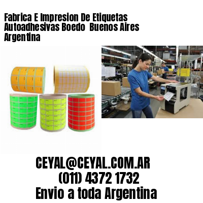 Fabrica E Impresion De Etiquetas Autoadhesivas Boedo  Buenos Aires Argentina