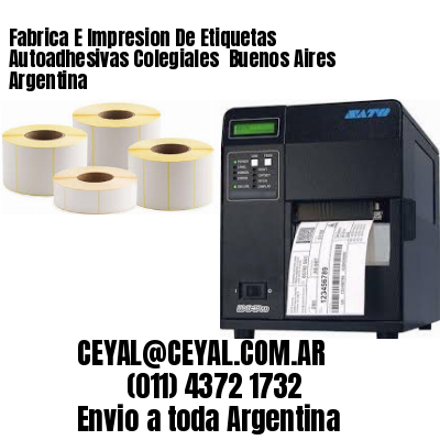 Fabrica E Impresion De Etiquetas Autoadhesivas Colegiales  Buenos Aires Argentina