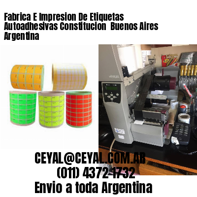 Fabrica E Impresion De Etiquetas Autoadhesivas Constitucion  Buenos Aires Argentina