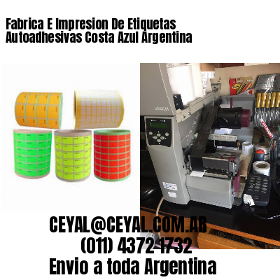 Fabrica E Impresion De Etiquetas Autoadhesivas Costa Azul Argentina