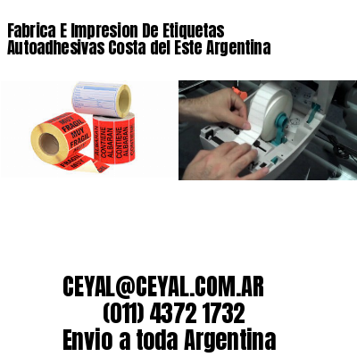 Fabrica E Impresion De Etiquetas Autoadhesivas Costa del Este Argentina