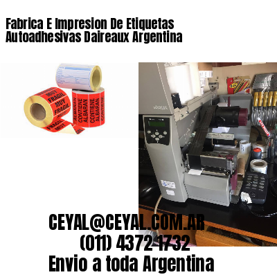 Fabrica E Impresion De Etiquetas Autoadhesivas Daireaux Argentina