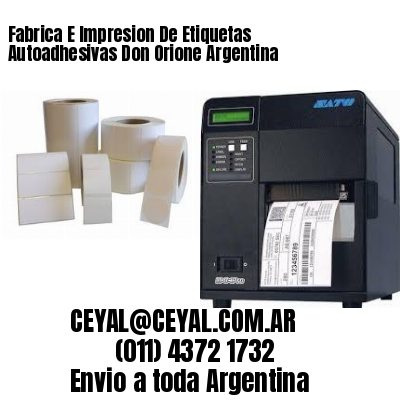 Fabrica E Impresion De Etiquetas Autoadhesivas Don Orione Argentina