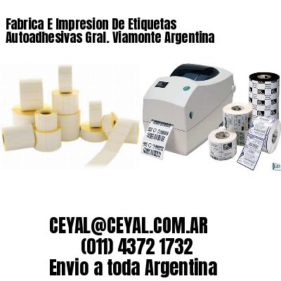 Fabrica E Impresion De Etiquetas Autoadhesivas Gral. Viamonte Argentina
