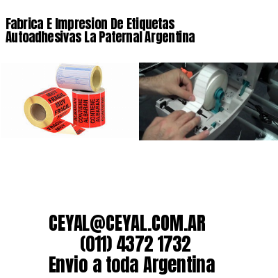 Fabrica E Impresion De Etiquetas Autoadhesivas La Paternal Argentina