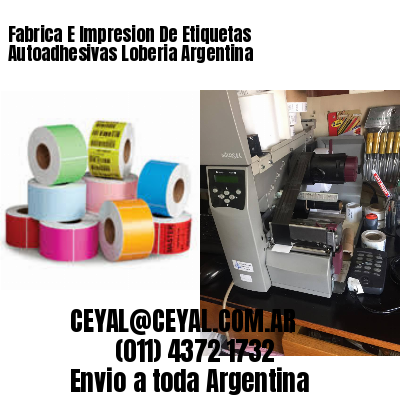 Fabrica E Impresion De Etiquetas Autoadhesivas Loberia Argentina