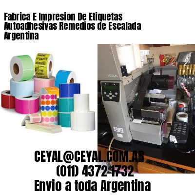 Fabrica E Impresion De Etiquetas Autoadhesivas Remedios de Escalada Argentina