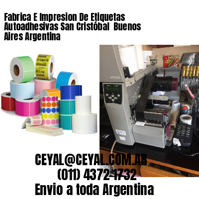 Fabrica E Impresion De Etiquetas Autoadhesivas San Cristóbal  Buenos Aires Argentina