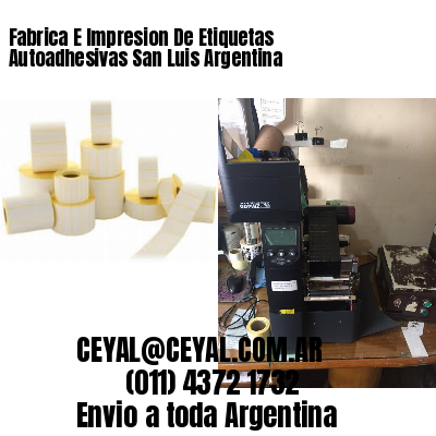 Fabrica E Impresion De Etiquetas Autoadhesivas San Luis Argentina
