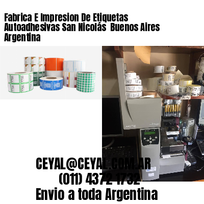 Fabrica E Impresion De Etiquetas Autoadhesivas San Nicolás  Buenos Aires Argentina