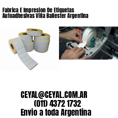 Fabrica E Impresion De Etiquetas Autoadhesivas Villa Ballester Argentina