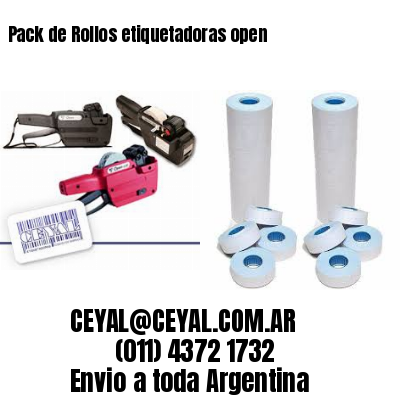 Pack de Rollos etiquetadoras open