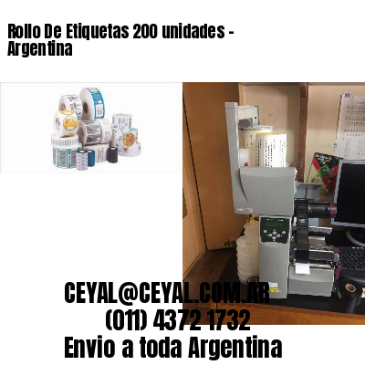 Rollo De Etiquetas 200 unidades – Argentina