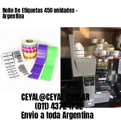 Rollo De Etiquetas 450 unidades – Argentina