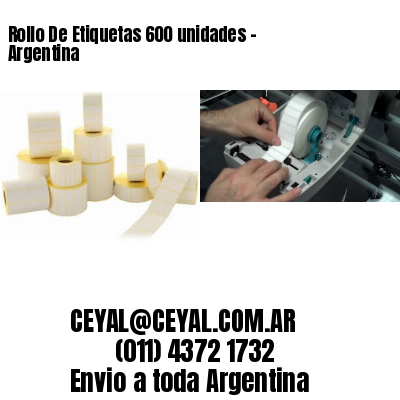Rollo De Etiquetas 600 unidades – Argentina
