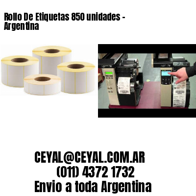 Rollo De Etiquetas 850 unidades – Argentina