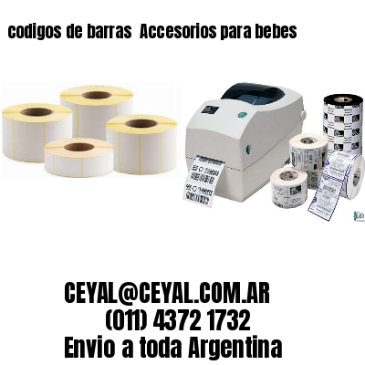 codigos de barras 	Accesorios para bebes