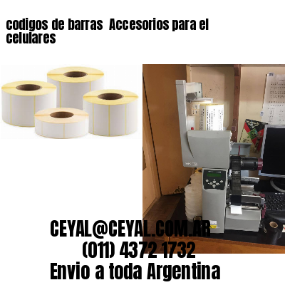 codigos de barras 	Accesorios para el celulares