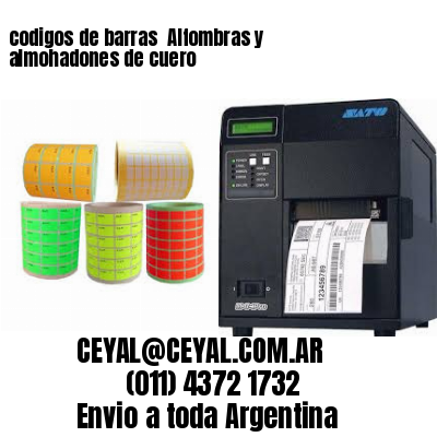 codigos de barras 	Alfombras y almohadones de cuero