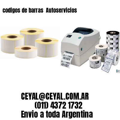 codigos de barras 	Autoservicios
