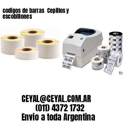 codigos de barras 	Cepillos y escobillones