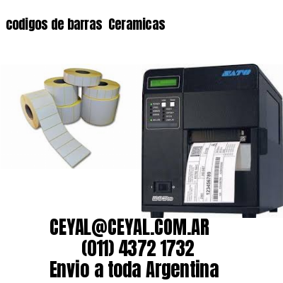 codigos de barras 	Ceramicas