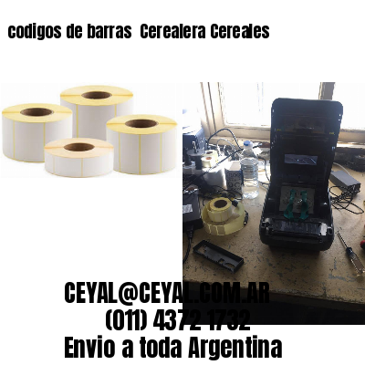 codigos de barras 	Cerealera Cereales