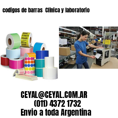 codigos de barras 	Clinica y laboratorio