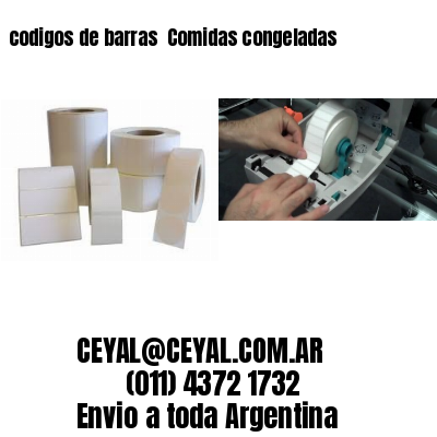 codigos de barras 	Comidas congeladas