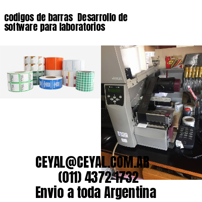 codigos de barras 	Desarrollo de software para laboratorios