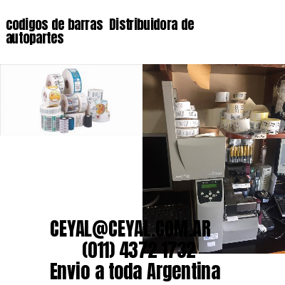 codigos de barras 	Distribuidora de autopartes