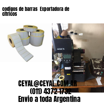 codigos de barras 	Exportadora de citricos