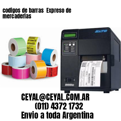 codigos de barras 	Expreso de mercaderias